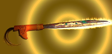 An ornamental sword